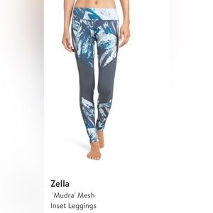 Nordstrom Zella “Mudra” Mesh Leggings Size Small